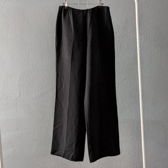 Ann Taylor Pants - Vintage Women's Fully Lined Black Ann Taylor Side-Zip Pants Sz 2